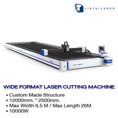Max Width 6.5 M / Max Length 26M - Wide Format Customed Structure Laser Cutting Machine - เครื่องตัดไฟเบอร์เลเซอร์ตัดแผ่น JIATAI